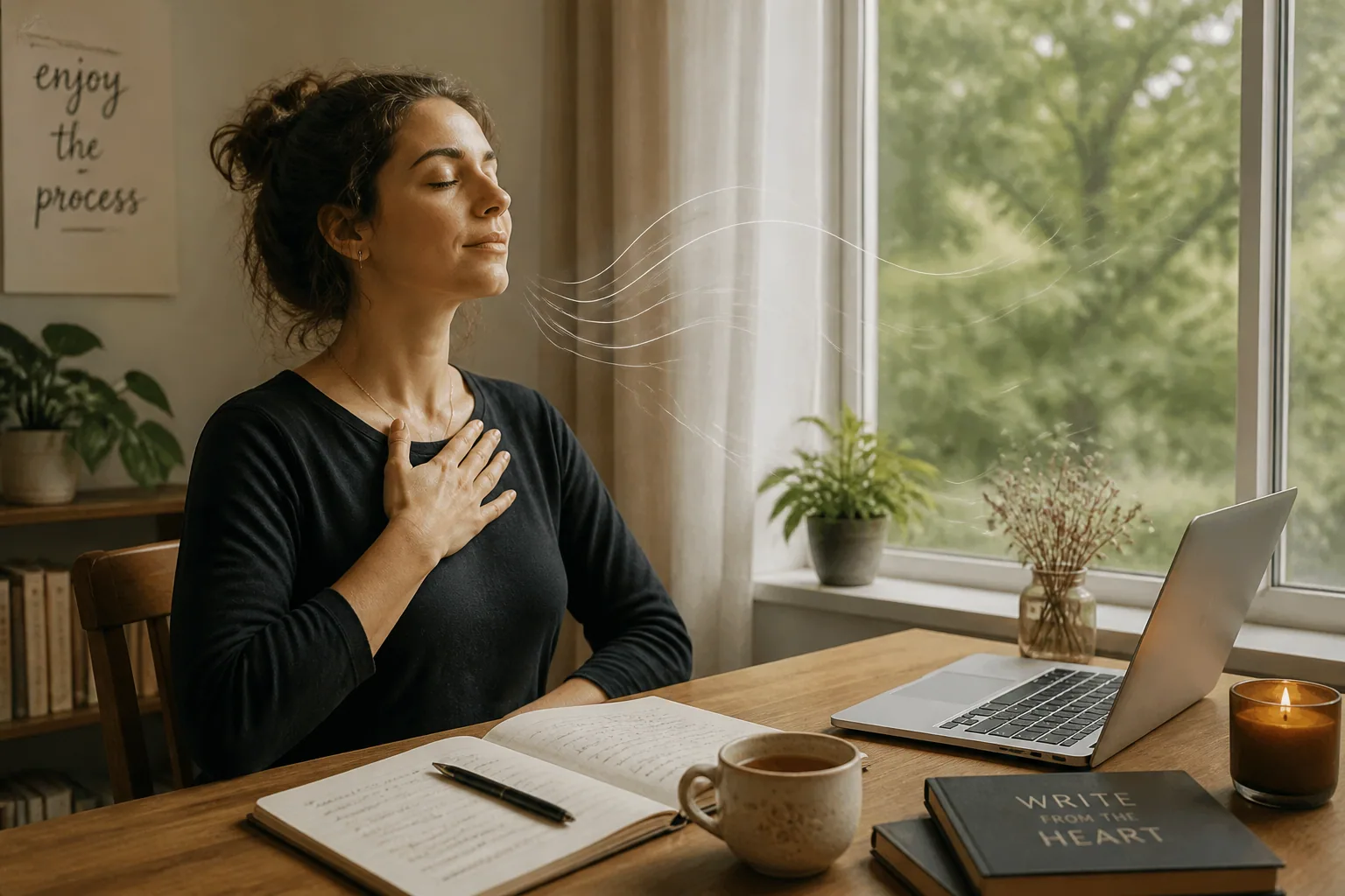 Working Breath Into Writing: How Conscious Breathwork Unlocks Flow, Voice, and Focus