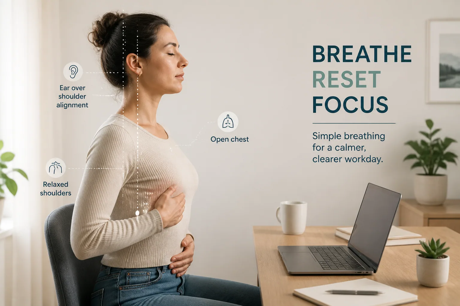 Working Breathwork Into Your Posture Routine: Why Alignment and Diaphragmatic Breathing Work Better Together